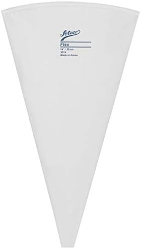 Ateco Flex Decorating Bag, Coated Nylon, 16-Inch, Reusable Baking Supply, White