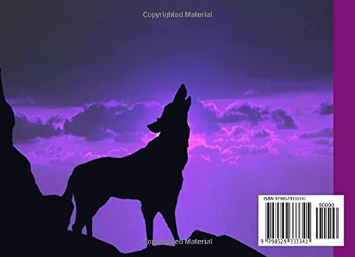 Guest Book: Wolf Cover Guest Book, Guest book for Your Birthday Party, Anniversary, Bridal Shower, Visitors - 150 Pages, Size 8.25" x 6" by Simon Scholz