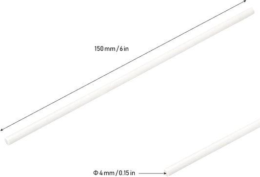 JEUIHAU 2000 PCS 6 Inches Lollypop Sticks, Paper Treat Stick, White Sucker Sticks, Treat Lollipop Sticks
