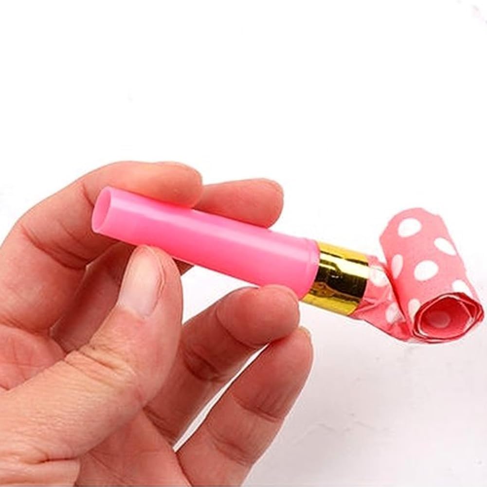 24 Pieces Party Blower Noisemakers Blowouts Whistles Party Squawkers Fringed Noise Maker Blowouts Noisemakers Funny Party Blowouts Blowers Musical Blowouts Party Horns Noisemakers, Random Color