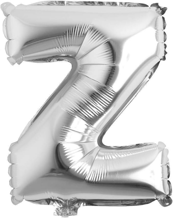 16" inch Single Silver Alphabet Letter number Balloons Aluminum Hanging Foil Film Balloon Wedding Birthday party decoration banner Air Mylar Balloons (16 inch Silver 0)