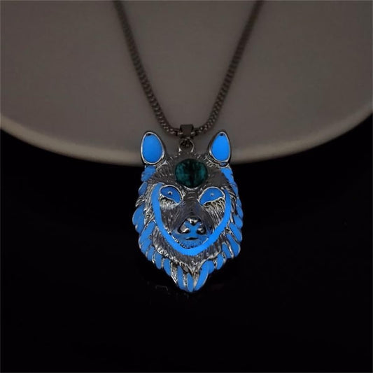 Spider Necklace for Men Women,Punk Luminous Animal Pendant,Spider Charm Pendant Necklace,Hip-hop Glow in the Dark Jewelry
