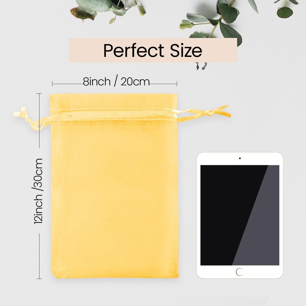 Meowoo 100PCS Organza Bags, 3x4in Small Mesh Bags Drawstring for Jewelry, Candy, Christmas, Sachets, Festivals, Bathroom Soaps, Makeup Organza, Wrapping Supplies(mixedcolor)