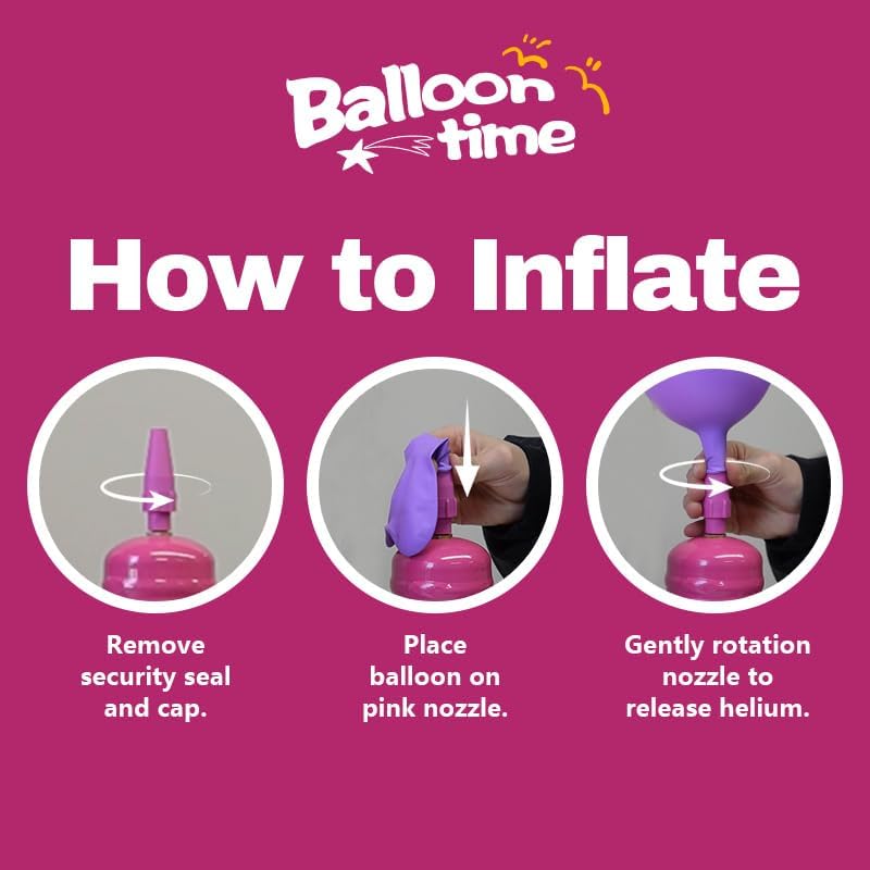 SOKKA Disposable Helium Tank for Balloons - Portable Helium Cylinder Fills 100+ Balloons, for Parties Weddings Birthdays Decorations