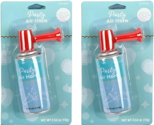 Generic 2/Pack Air Horn Noise Maker, Handheld Pump, Loud for Parties, Sports, Safety Outdoor Events 0.53 Oz (15 g) each Can