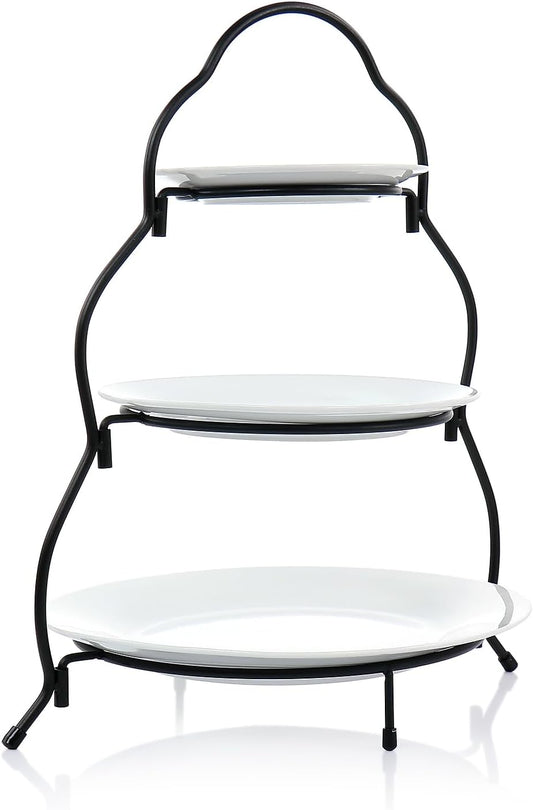 Elama Signature 12 1/4 Inch 6pc Lazy Susan Appetizer and Condiment Server Set