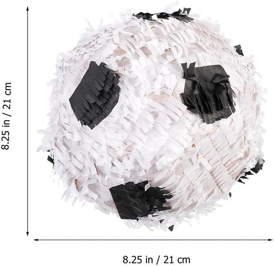 SEWACC 2pcs Soccer Ball Pinata with Stick, Football Birthday Party Supplies, Sports Birthday Decorations for Party Fun