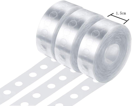 3 Rolls Balloon Decorating Strip Balloon Arch Strip Clear Balloon Arch kit Decorating Balloon Strip Kit for Birthday Wedding Decorating(16.4 Feets, Single Holes)