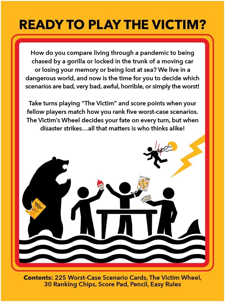 The Worst-CASE Scenario Card Game – All-New Family/Party Game for Adults and Kids 10+ | 0% Trivia and 100% Humorous Fun