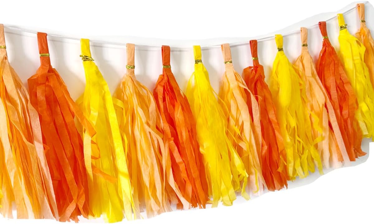 30pcs Paper Tassels Garland Banner Tissue Paper Tassel DIY Hanging Paper Decorations Party Tassel Garland Decor Baby Shower Nursery Wedding Festival Baby Shower Decoration(30, White)