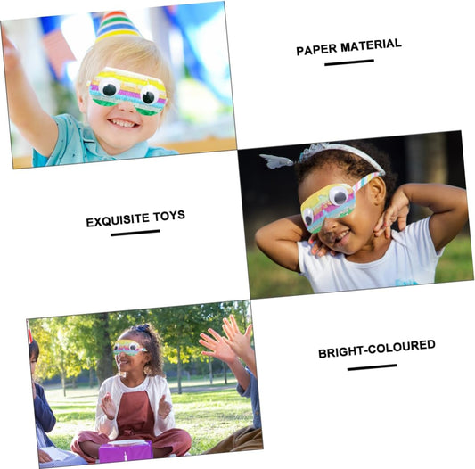 BESPORTBLE 2Pcs Paper Pinata Eye Masks for Birthday Party Game Supplies Fun Cosplay Accessories Lightweight for Celebrations and Photo Props