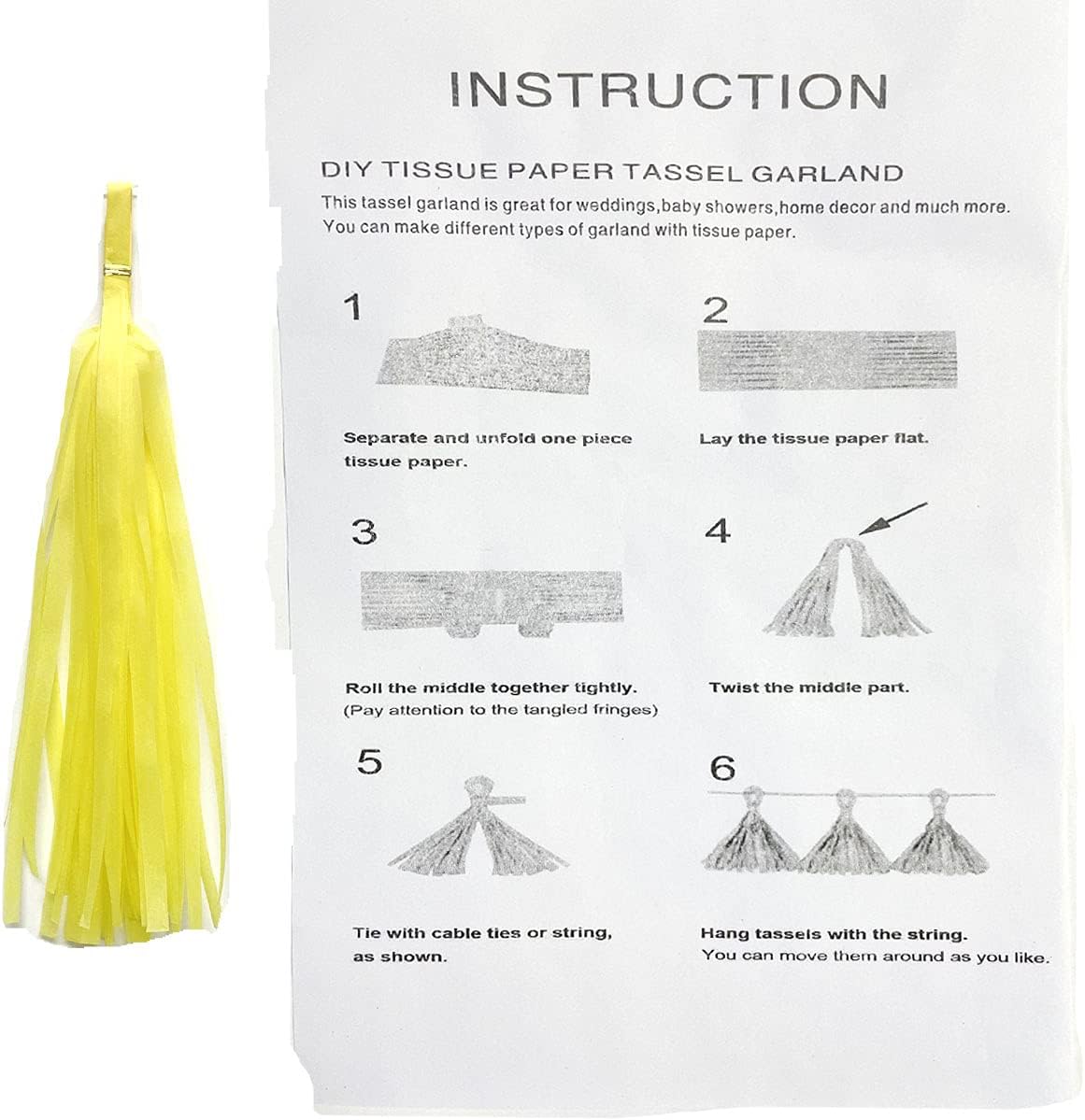 Tissue Paper Tassels Paper Tassel Garland Banner Table Decor Party Tassels Banner Wedding Birthday Baby Shower Nursey Party Decorations Supplies (20, Rose Gold+Pink+Rose Red+Lt-Pink)