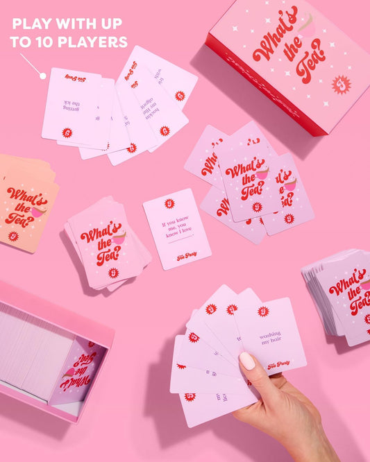 xo, Fetti What's The Tea? Playing Card Game | Bachelorette Party Activity, Cute Birthday Event, Adult Girl's Night Spill The Tea Fun, Group Bach Decor, Funny Party Supplies