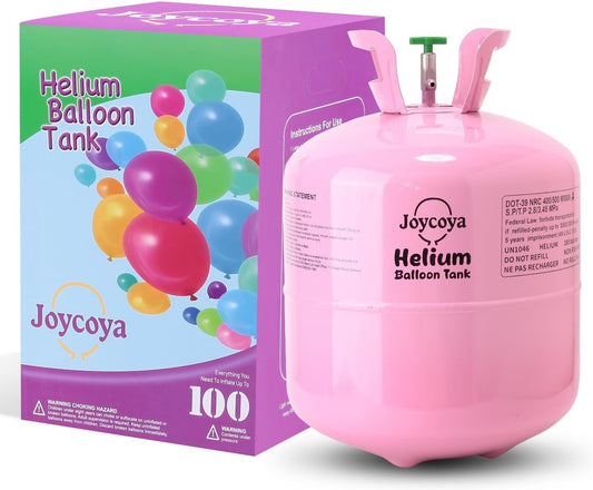 22L Helium Tank Kit for Balloons 1 Pack – Up to 100 Latex Balloons, Complete Party Balloon Kit with Ribbons, Easy Home Use for Birthday, Wedding, Baby Shower & Event Decorations