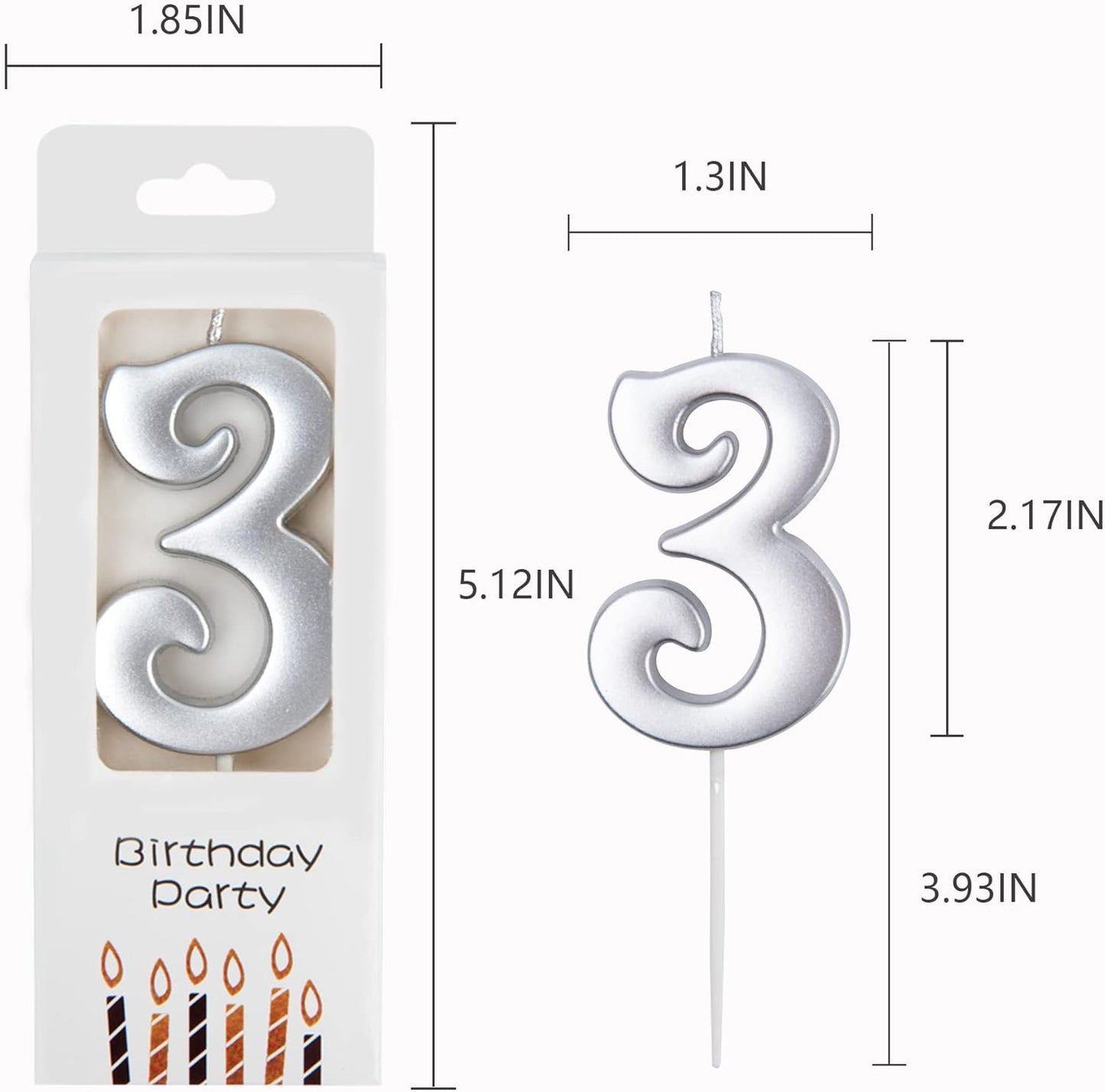 PHD CAKE 10-Count 0-9 Gold Number Birthday Candles, Number One Birthday, Gold Number Candles, Party Celebration, Baby Showers