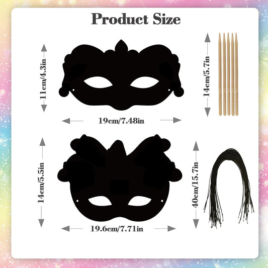 Qpout 30 Packs Mardi Gras Crafts,Rainbow Scratch Masks Craft Kits,Magic Scratch Paper Art for Carnival Masquerade Mask Costumes Dress Up Scratch Off Cards New Orleans Party Favors Supplies