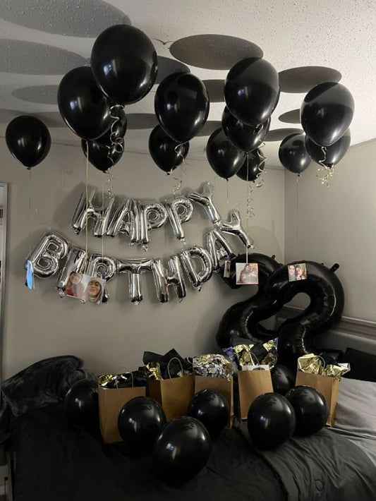 Gold Number Balloon 40 Inch, 0 Number Balloons, 10 20 30 40 50 Numbers Balloon Birthday Decorations, Gold Party Supplies for Women Men - Colors B