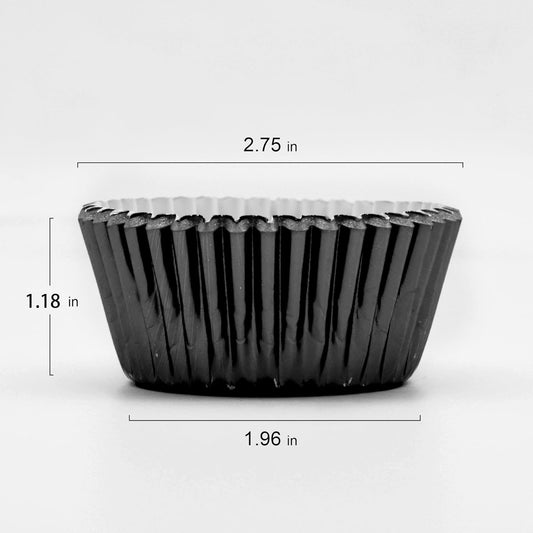 200 Pcs Gold Foil Cupcake Liners Standard Baking Cups Muffin Paper Cases