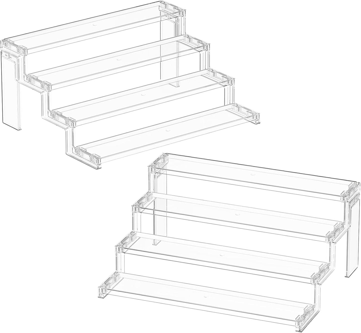 Lifewit Cupcake Stand, Perfume Cologne Organizer, Tool-Free Assembly, Display Riser, Spice Rack, Figurine Holder, Makeup Storage, Room Decor, Party Decorations, Clear, 12″ 3 Tier, 1 Pcs