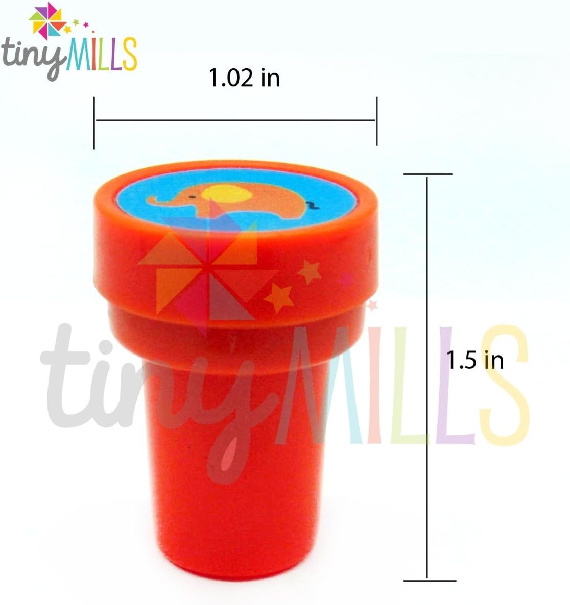 TINYMILLS 50 Pcs Assorted Stampers for Kids - Birthday Party Favors