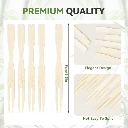 100PCS Cocktail Picks, Fancy Toothpicks for Appetizers, Decorative Skewers for Appetizers Drinks Party Fruit, 4.7 Inch Long Wooden Bamboo Gold Ball Food Sticks Charcuterie Boards Accessories