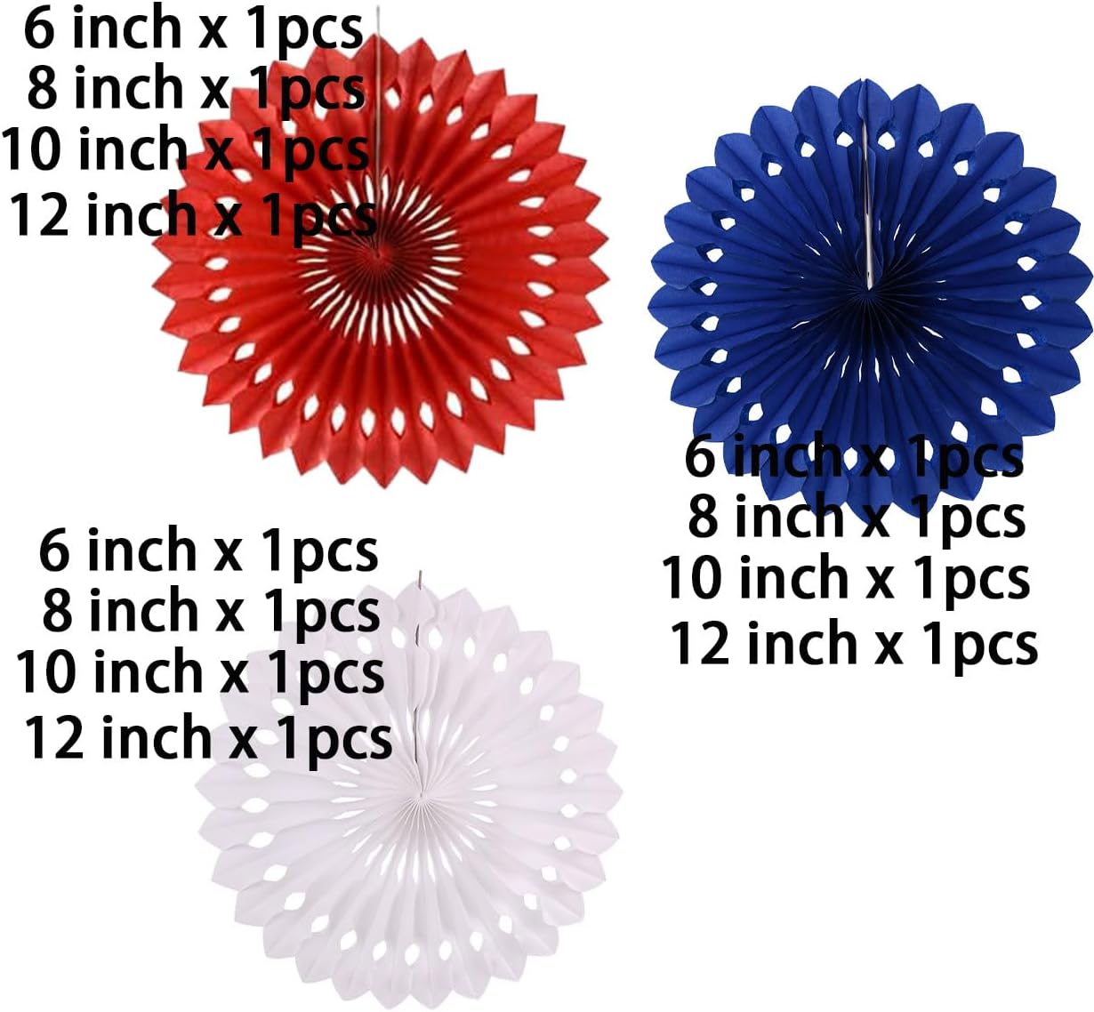 12PCS Colourful Paper Fans Party Decorations,Rainbow Hanging Ceiling Honeycomb Round Tissue Paper Fans for Mexican Engagement Fiesta Cinco De Mayo Party Decorations