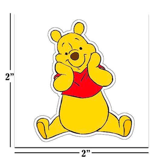 Disney Winnie the Pooh Tattoos Party Favors Bundle ~ 72 Perforated Individual 2" x 2" Winnie the Pooh Temporary Tattoos for Kids Boys Girls (Winnie the Pooh Party Supplies)