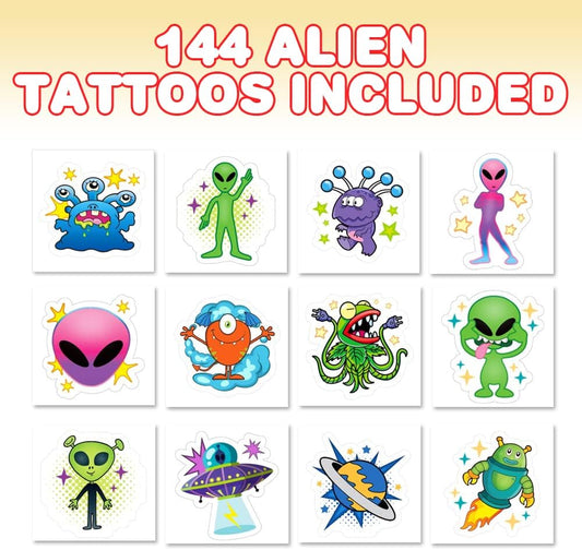 ArtCreativity Sports Individual Pre-Cut Temporary Tattoos for Kids - Pack of 144 Kids Sport Tattoos Non-Toxic 2 Inch - Soccer, Baseball, Football, Basketball Party Favors and Goodie Bag Stuffers