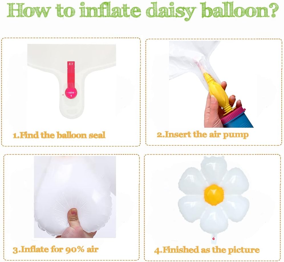 Daisy Pastel Balloon Garland Kit 157pcs Pastel Macaron Balloon Arch Kit with Flower Mylar Balloon for Boho Mothers Day Spring Daisy Floral Theme Two Groovy Party Decoration