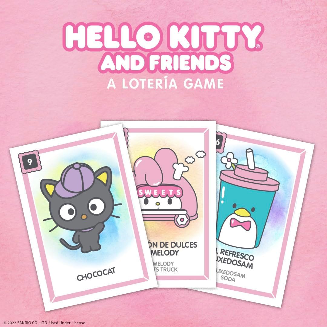 Hello Kitty Loteria Game - Custom Bingo Style Inspired by Spanish Words & Mexican Culture