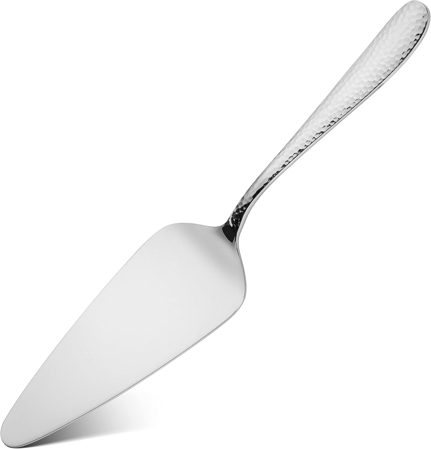Hudson Essentials Bergamo Hammered 18/10 Stainless Steel Wedding Cake Knife & Cake Server Set – Perfect for Weddings, Engagements, & Birthay Parties