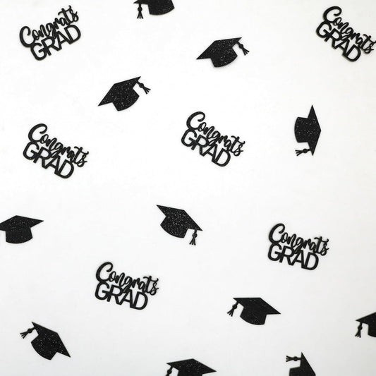 200PC Gold Graduation Confetti Class of 2026 Congrats Grad Confetti for Table Grad Cap Scatters for Graduation party decorations 2026