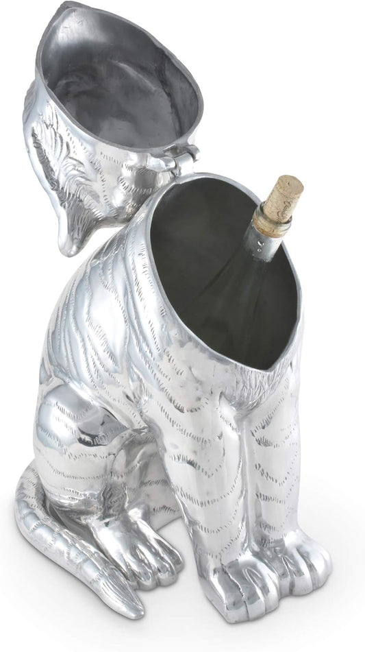 Arthur Court Designs Aluminum Tiger Ice/Wine Bucket 14 inch Long 17.5 inch Tall