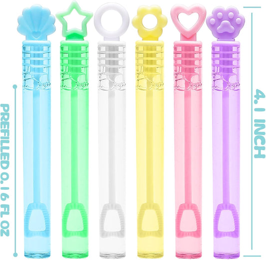 Bubble Party Favors for Kid, 30 Pack Mini Bubbles Bulk with Gift Box, Pastel Bubble Wand Sticks Toy for Party Supplies, Birthday, Wedding Decorations, Goody Bag Fillers Stuffers, Carnival Prizes
