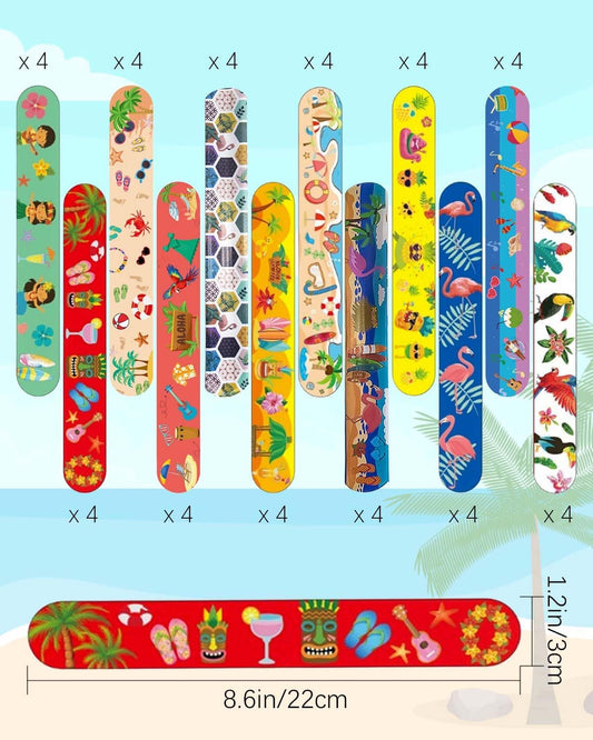 106 Pcs Bros Slap Bracelet Wristbands Snap Bracelet With 56 Pcs Bros Slap Bracelet 50 Pcs cartoon Bros Stickers for Adult