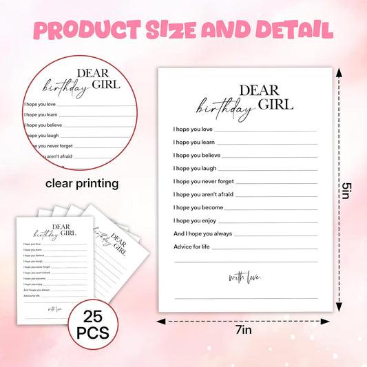 Birthday Party Games, My Favorite Memory, 25 Pcs Card Set for Guests, Fun Birthday Game for Teen Adults – A06