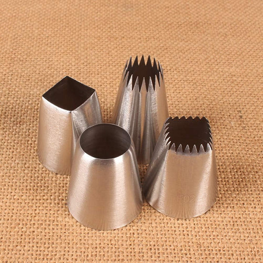 Piping Tips For Cake Decorating, Stainless Steel Icing Piping Nozzles For Pastry Fondant Decorating Tools (C)