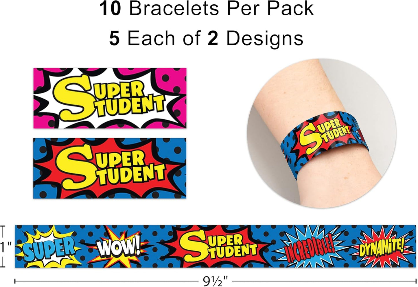 Teacher Pete the Cat Groovy Birthday Slap Bracelets