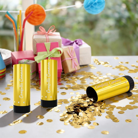 Small Confetti Cannon 24 Pack Mini Confetti Poppers Multicolor Party Poppers Confetti Small Party Confetti for Kids Ideal for Weddings Birthdays Graduations Baby Shower Christmas New Years