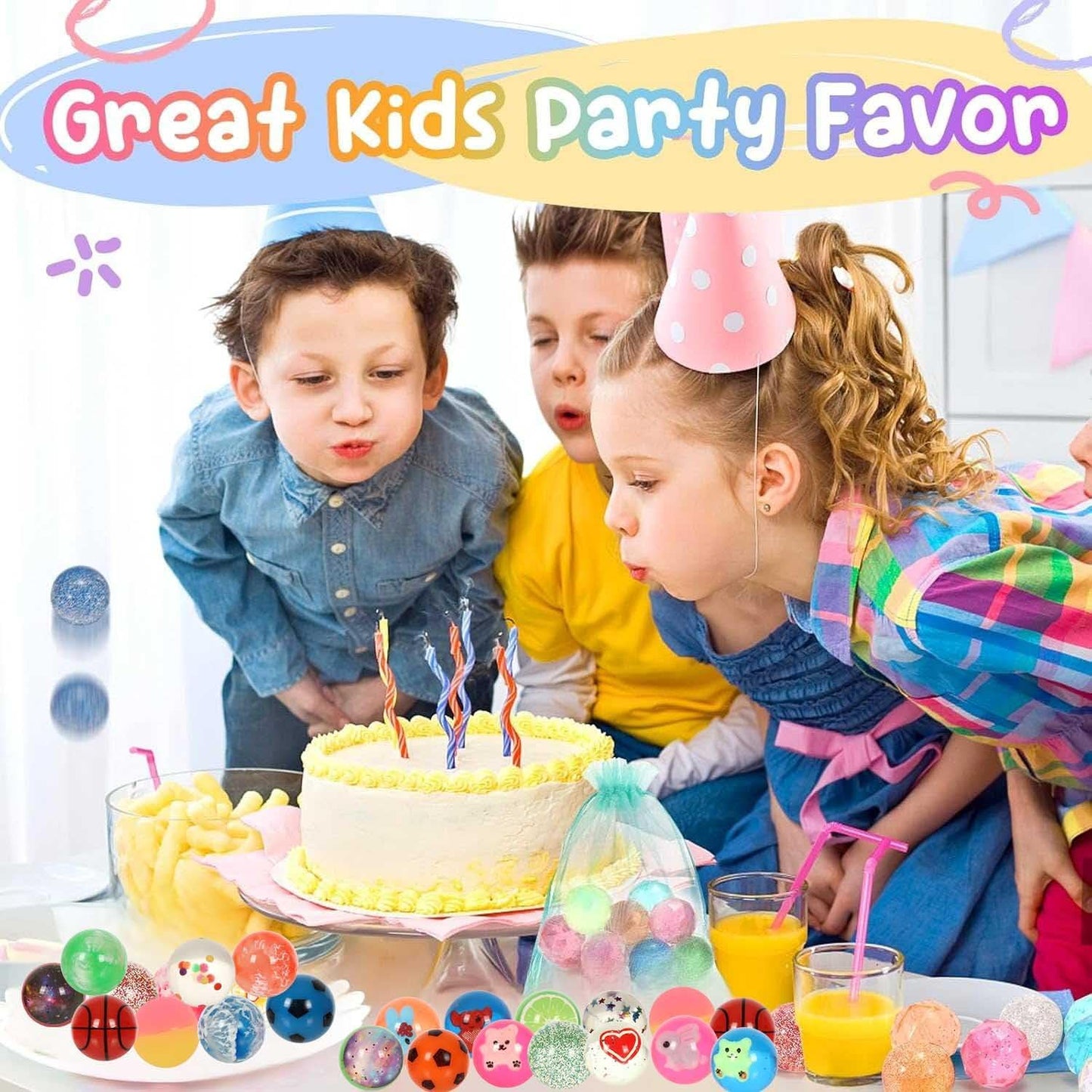 Small Bouncy Balls for Kids Prize box Toys for Kids 3-5 4-8, Mini Party Favors for Kid Classroom Treasure Box Prize, Rubber Balls Easter Goodie Bag Stuffer Pinata Stuffers Kid Party Bag Fillers 27pcs
