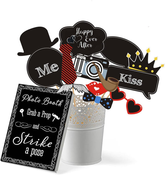 35pcs Insta-Themed Social Media Party Selfie Photo Booth Props with Speech Bubble DIY Photo Props for Birthday, Graduation, Festivals, Anniversary, Wedding Event Decoration Party Supplies