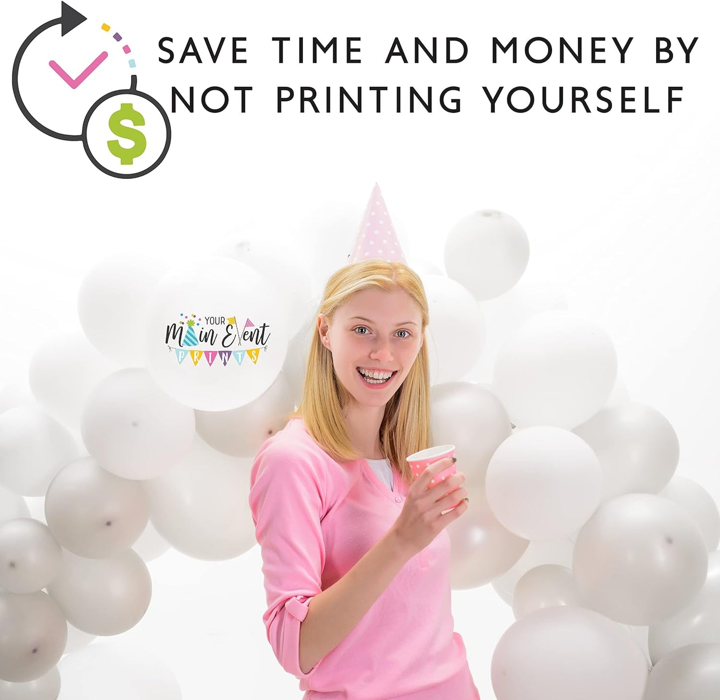 Your Main Event Prints 25 White Bachelorette Scavenger Hunt Party Games, Drinking Game and Dares, Fun Novelty Cards for Girls Night Out