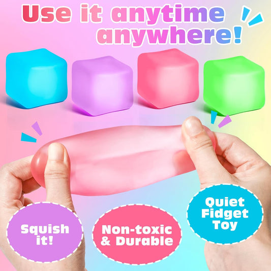 VISCOO 40 Pack Easter Basket Stuffers, Squishy Toys, Mochi Squishy Party Favors for Kids,Kawaii Squishies,Treasure Box Toys for Classroom Prizes, Easter Basket Gifts Goodie Bags Fillers Birthday Gift