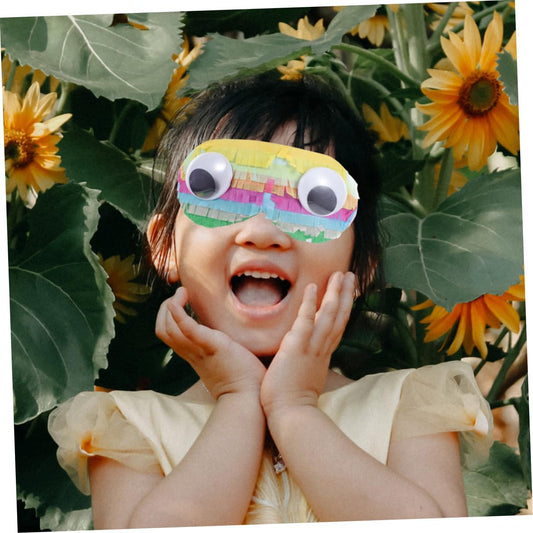 2pcs Playthings Birthday Party Favors Pinata Eye Cover Costume Masks Lovely Eye Masks Birthday Party Props Costume Supplies Pinata Playthings Paper