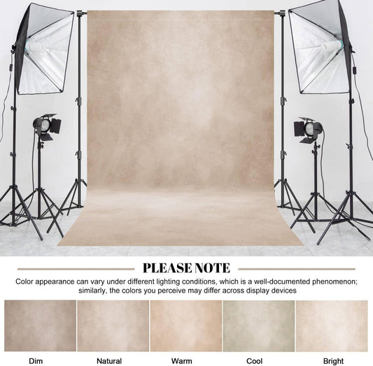 Abstract Professional Photography Backdrop for Portrait Photo Props Booth Background Photoshoot Studio with Polyester Fabric Roller Pocket on Top (8x10ft,Grey,No Stand)