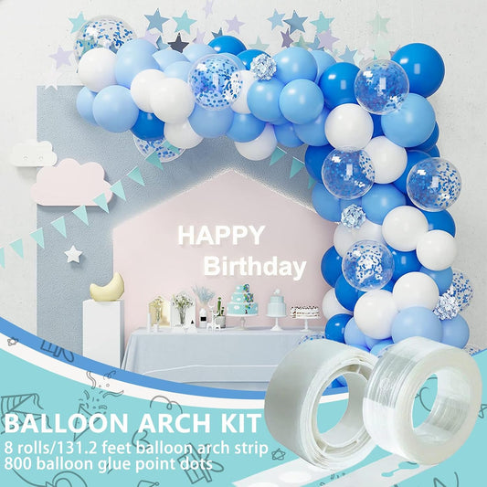Balloon Arch Kit, 131.2ft Balloon Decorating Garland Strip and 800Pcs Glue Point Dots Tape for Easy DIY Balloon Arch Decorations Balloon Arch, Decorations Making