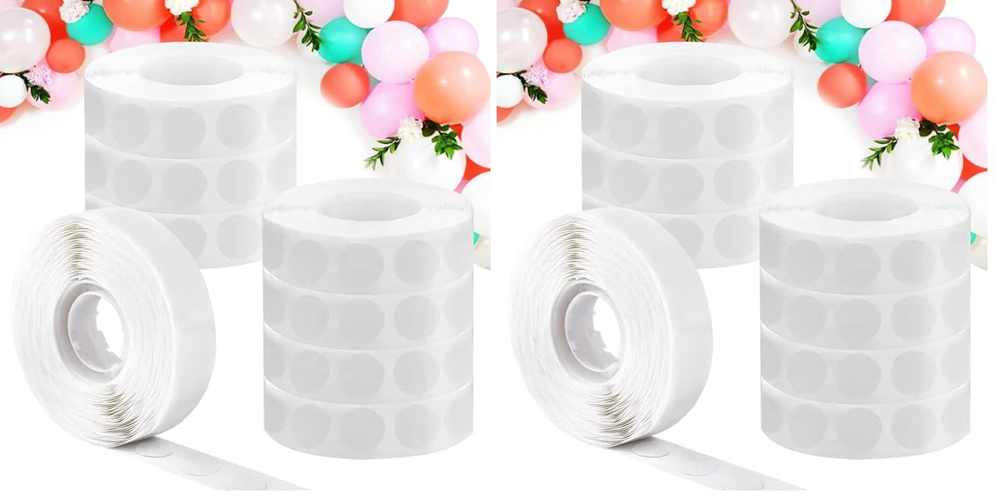WISYOK 4000 Pcs Glue Points for Balloons, Removable Double-Sided Adhesive Points, Craft, Wedding Decoration Point Stickers