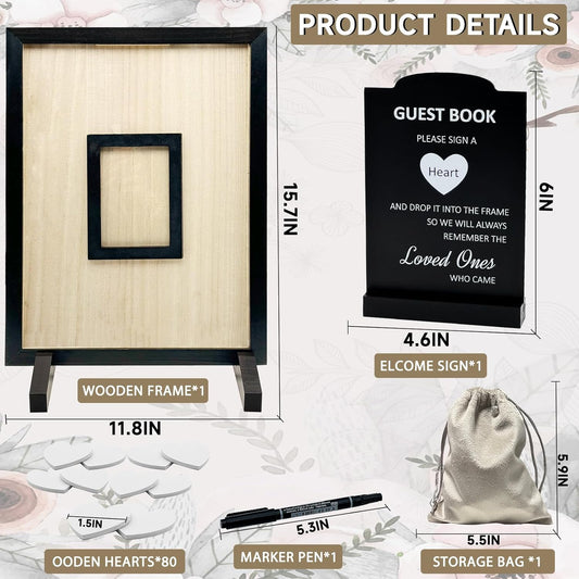 Wedding Guest Book Alternative,For Wedding Guest Bookwedding,Wedding Guest Bookwedding,wooden for wedding guest book,uest Book Alternative,Registry Wedding Registry, Funeral, Memories, Black