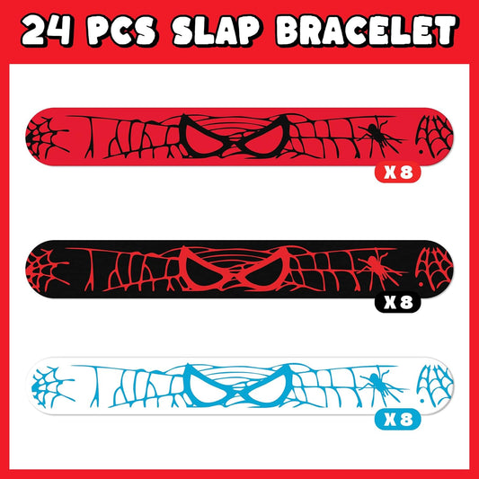 24Pcs Birthday Party Supplies Favors,Slap Wristband Set,Best for Fill Up the Goodie Bags