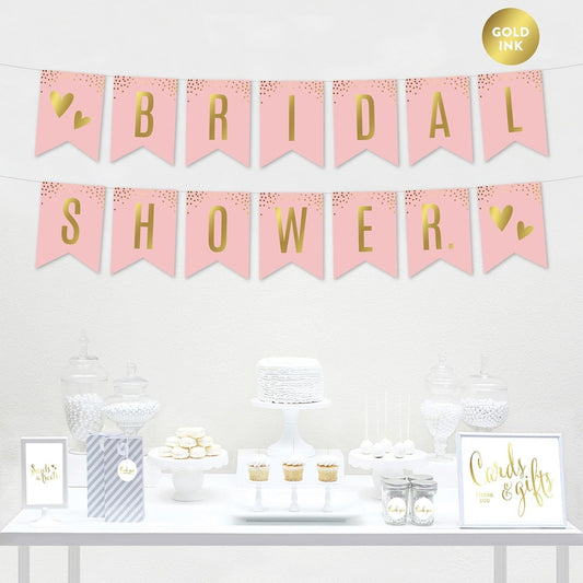 Andaz Press Blush Pink and Metallic Gold Confetti Polka Dots Bachelorette Party Bridal Shower Collection, Scavenger Hunt Game Cards, 20-Pack